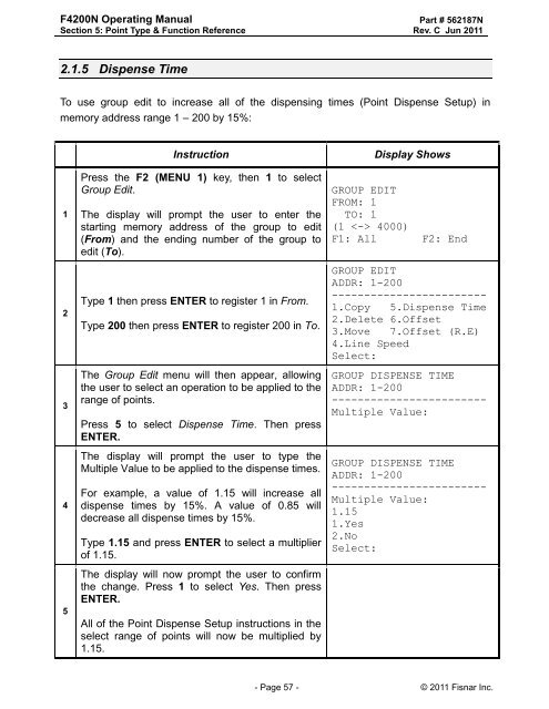 F4200N Manual - Fisnar.fr