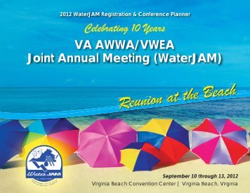 WaterJAM 2012 Planner - Virginia Water Environment Association