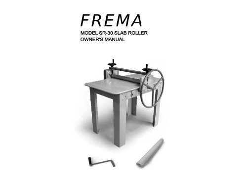 FREMA 30 SLAB ROLLER (MODEL SR-30)