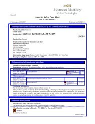 Material Safety Data Sheet Â· Product ID#: STRONG YELLOW GLAZE ...