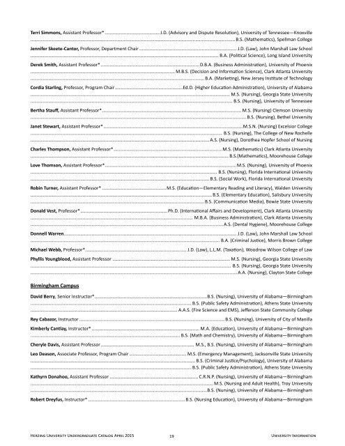 UNDERGRADUATE Catalog 2013â2014 - Herzing University