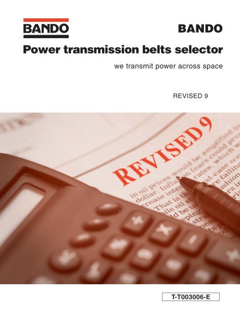 BANDO Power transmission belts selector - Robert Pringle