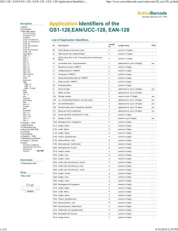 GS1-128 / EAN/UCC-128 / EAN... - ID-Integration