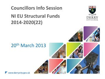 2. Overview of EU funding programmes 2014 ... - Derry City Council