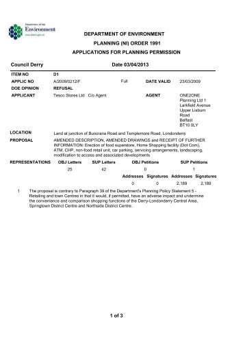 Cadenza Document - Derry City Council