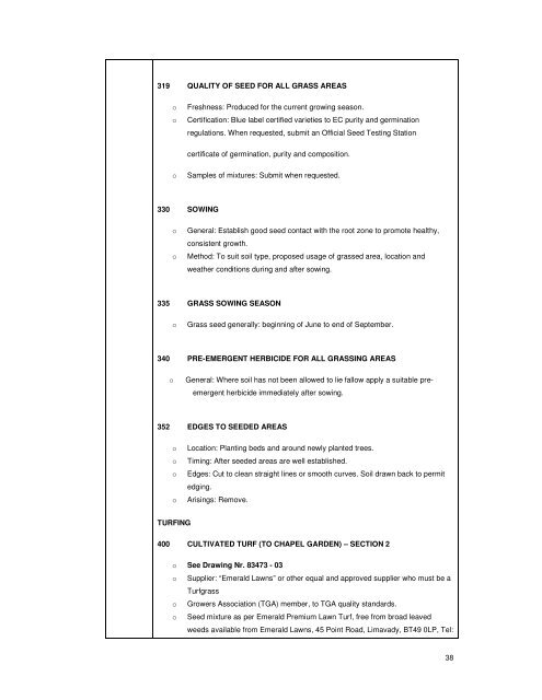 SECTION B - Derry City Council