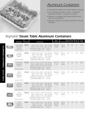 Aluminum Containers-Steamtables - Joshen