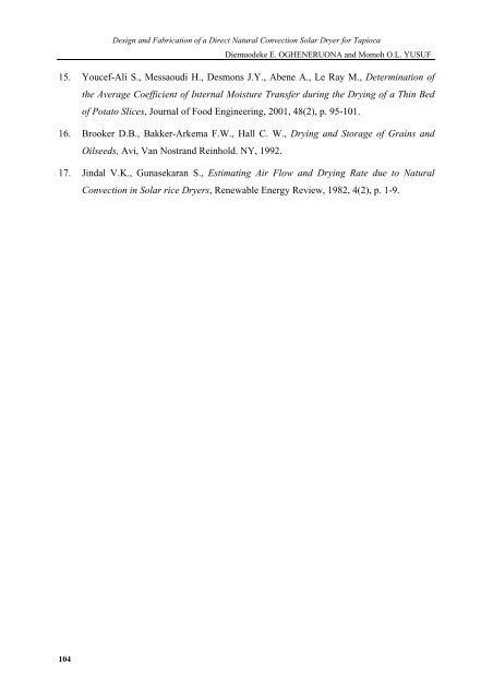 Design and Fabrication of a Direct Natural Convection Solar Dryer ...