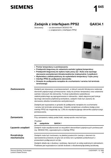 1645 Zadajnik z interfejsem PPS2 QAX34.1 - ALPAT