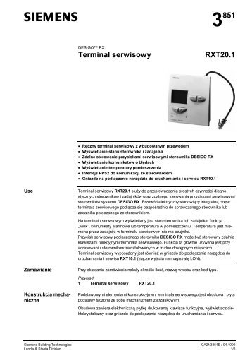 Terminal serwisowy RXT20.1 - ALPAT