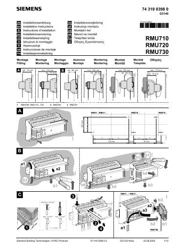 RMU710 RMU720 RMU730 - Siemens