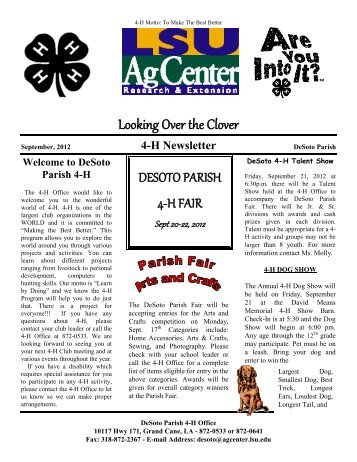 DeSoto Parish 4-H - The LSU AgCenter