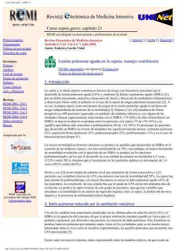 Curso sepsis grave: capÃ­tulo 21 - Remi - UniNet