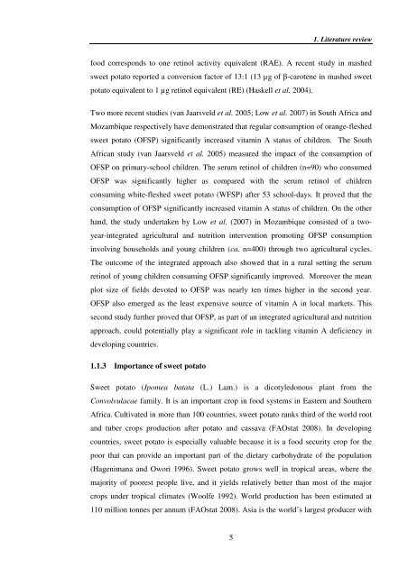 Investigating carotenoid loss after drying and storage of