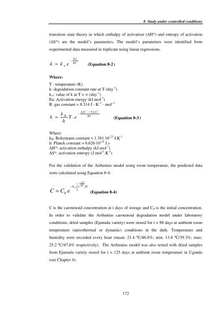 Investigating carotenoid loss after drying and storage of