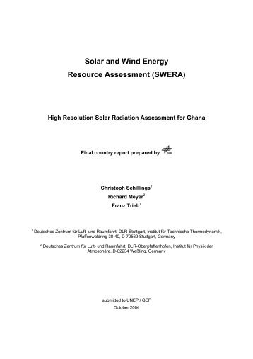 Solar and Wind Energy Resource Assessment (SWERA) - OpenEI