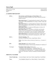 zopfi resume - Portland Symphonic choir