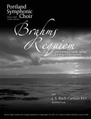 PSC Brahms Program - Portland Symphonic choir