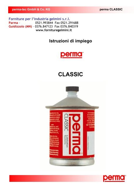 perma CLASSIC - Gelmini S.r.l.