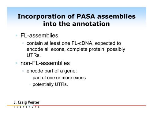 PASA Pipeline - Rice Genome Annotation Project