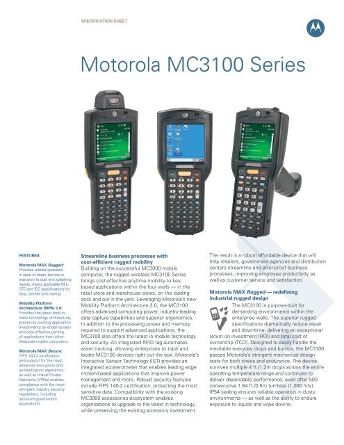 Motorola MC3100 Series