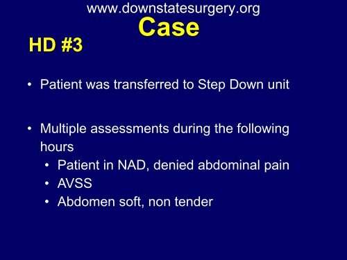 Iatrogenic Duodenal Injuries - Department of Surgery at SUNY ...
