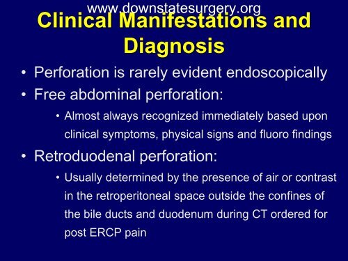 Iatrogenic Duodenal Injuries - Department of Surgery at SUNY ...