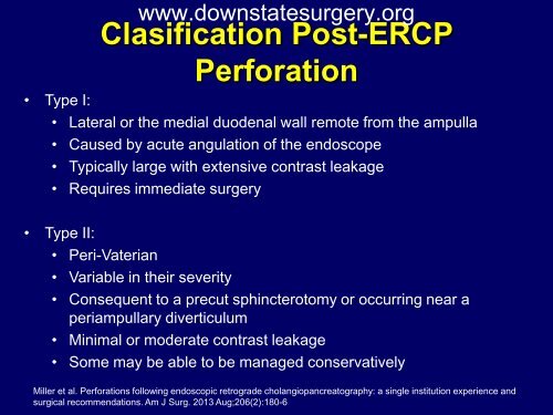 Iatrogenic Duodenal Injuries - Department of Surgery at SUNY ...