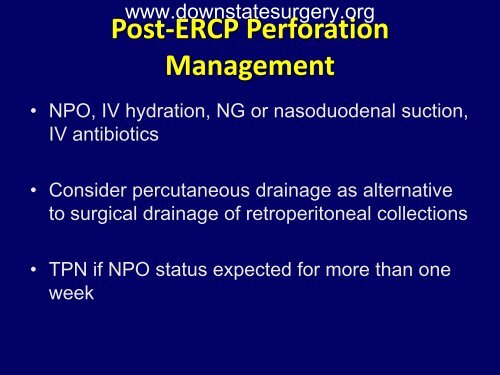 Iatrogenic Duodenal Injuries - Department of Surgery at SUNY ...