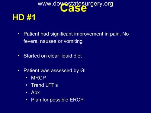 Iatrogenic Duodenal Injuries - Department of Surgery at SUNY ...