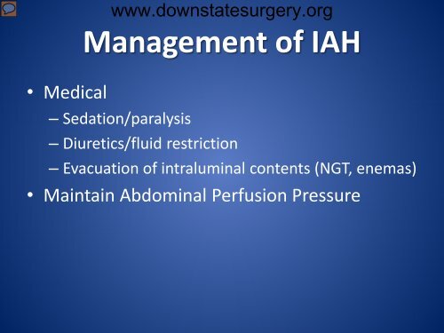 The Open Abdomen - Department of Surgery at SUNY Downstate ...