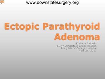 Ectopic Parathyroid Adenoma
