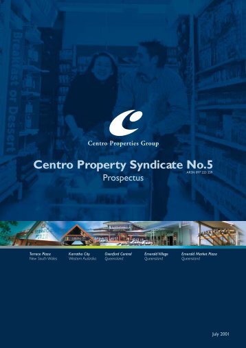 Prospectus 74pp brochure - Centro Properties Group