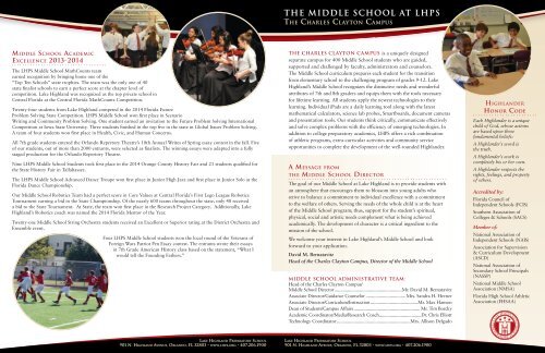 MS Profile - Lake Highland Preparatory School - YUMPU