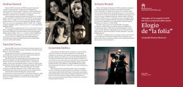 PDF Programma Elogio de "la folia" - Ravenna Festival