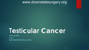 Testicular Cancer - Department of Surgery at SUNY Downstate ...