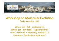 Workshop on Molecular Evolution