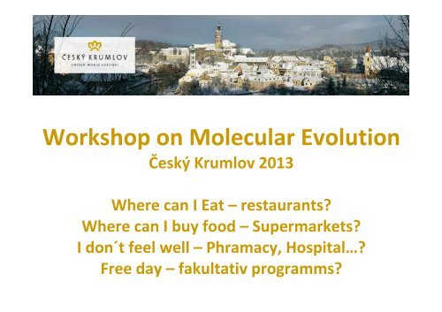 Workshop on Molecular Evolution