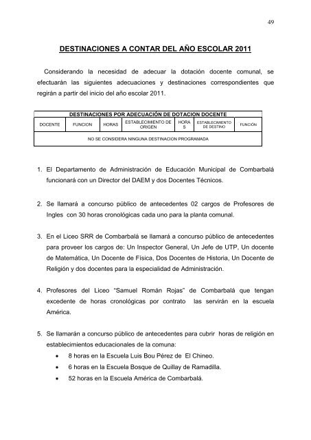 PADEM 2011.pdf - Ley de Transparencia Municipalidad de ...