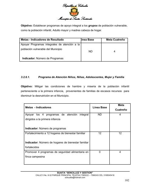 Descargar el plan Plan de Desarrollo del Municipio de Suaita