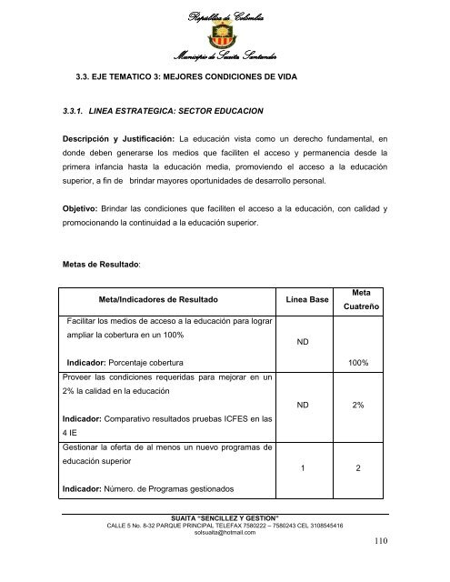 Descargar el plan Plan de Desarrollo del Municipio de Suaita