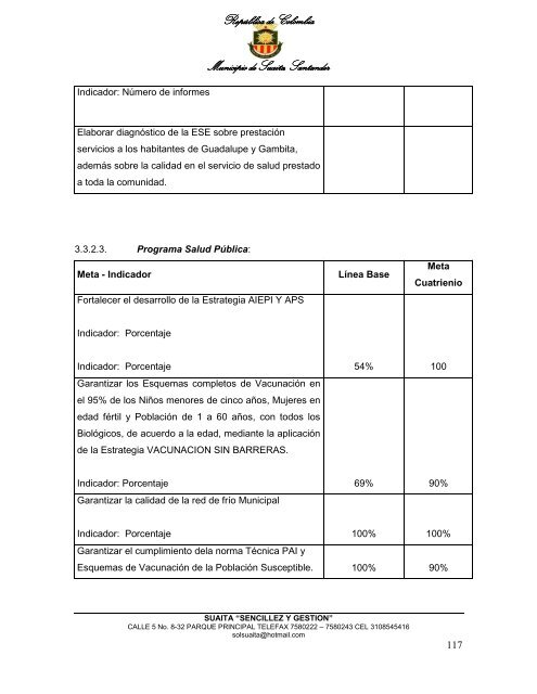 Descargar el plan Plan de Desarrollo del Municipio de Suaita