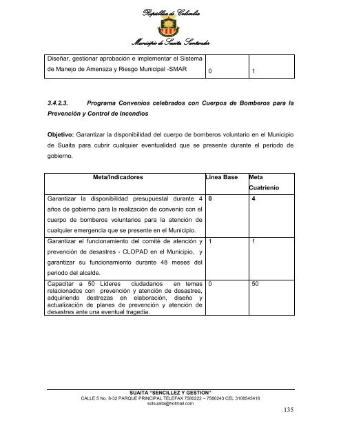 Descargar el plan Plan de Desarrollo del Municipio de Suaita