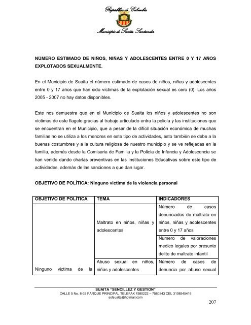 Descargar el plan Plan de Desarrollo del Municipio de Suaita