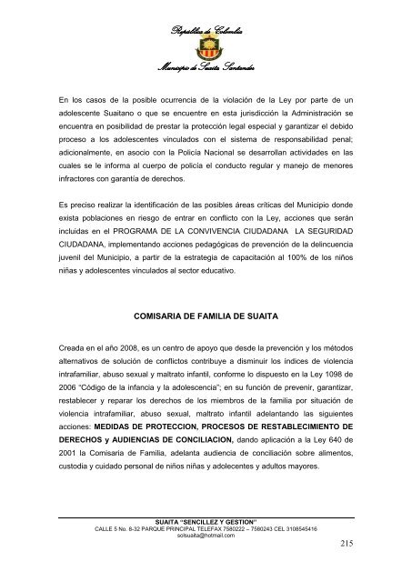 Descargar el plan Plan de Desarrollo del Municipio de Suaita