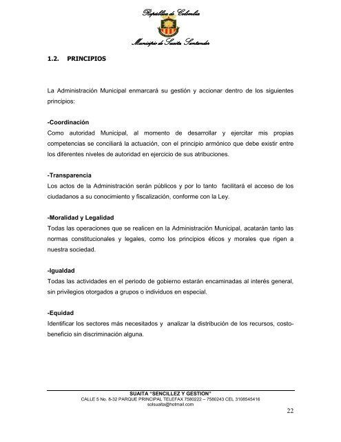 Descargar el plan Plan de Desarrollo del Municipio de Suaita