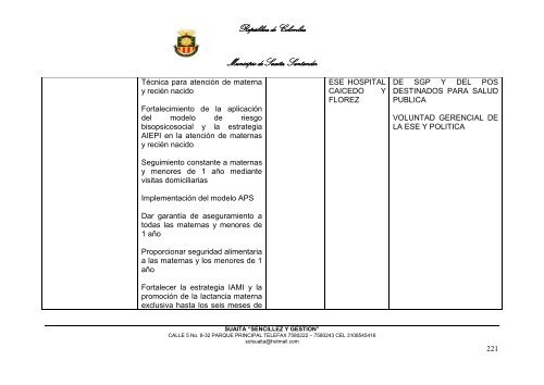 Descargar el plan Plan de Desarrollo del Municipio de Suaita