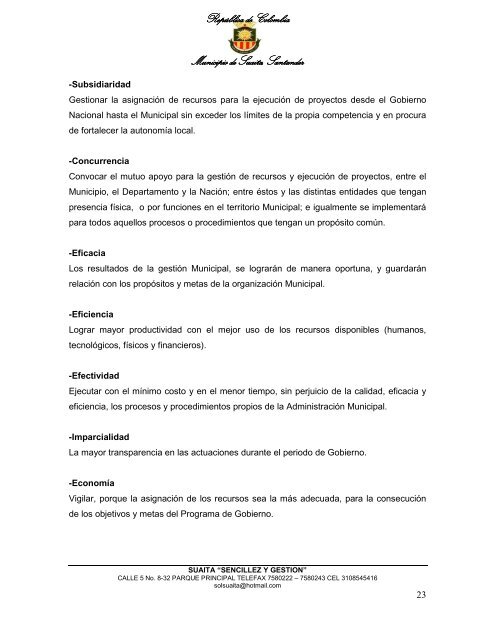 Descargar el plan Plan de Desarrollo del Municipio de Suaita