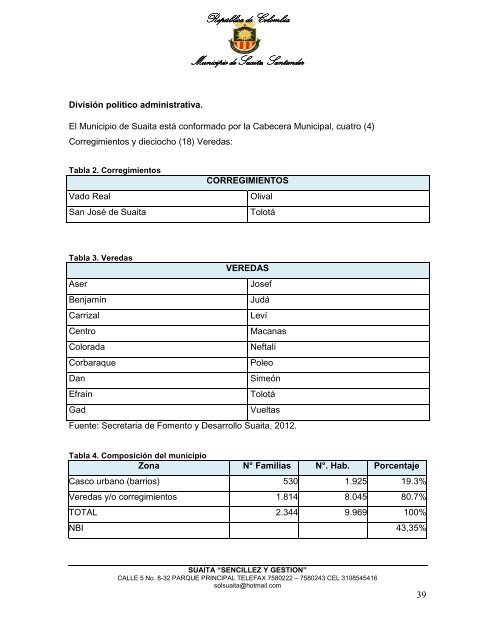 Descargar el plan Plan de Desarrollo del Municipio de Suaita