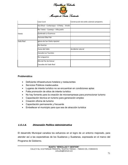 Descargar el plan Plan de Desarrollo del Municipio de Suaita